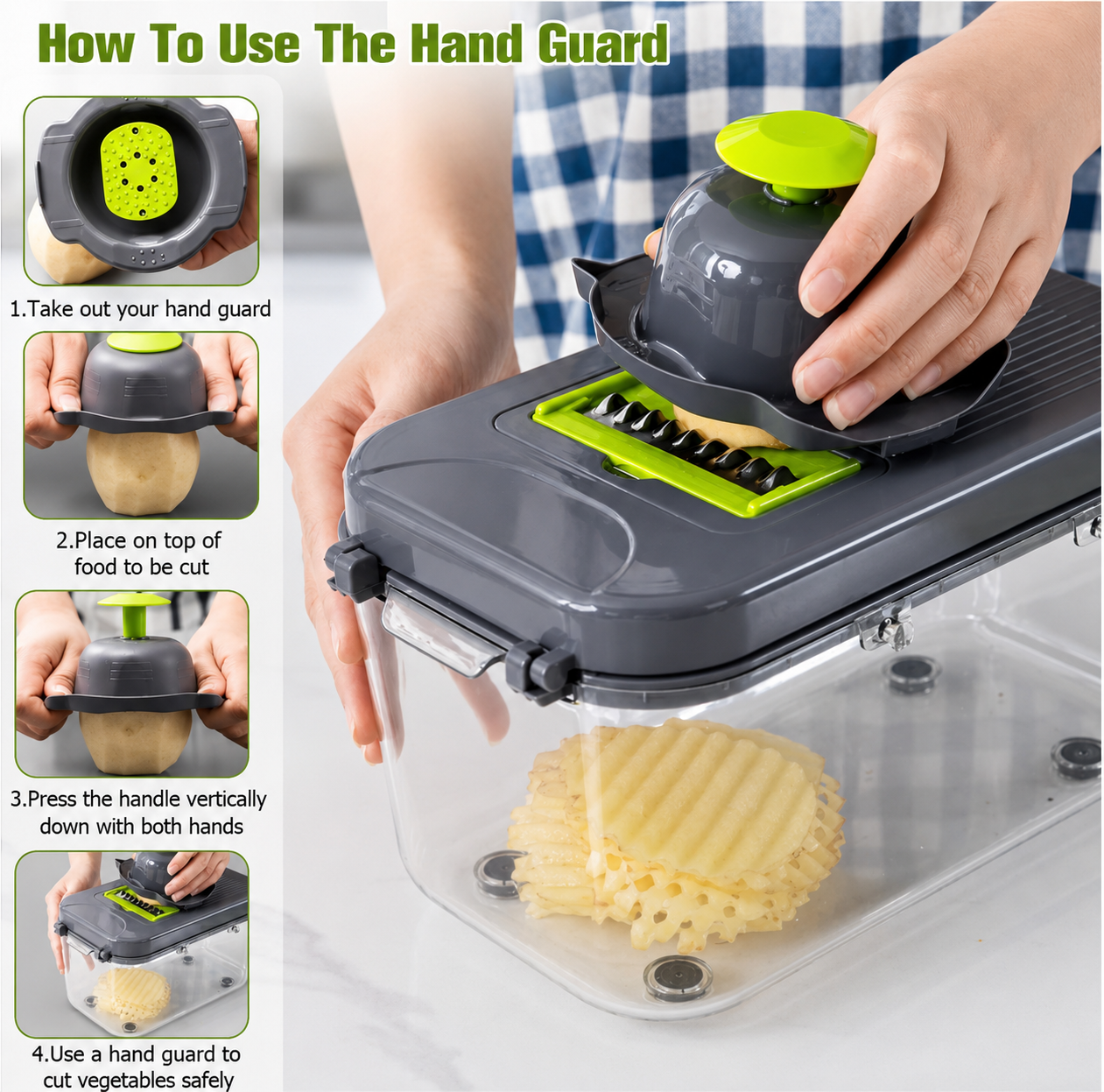 22-in-1 Multi-Function Vegetable Cutter – Chop, Slice & Grate Original