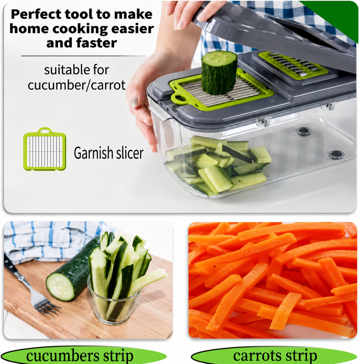 22-in-1 Multi-Function Vegetable Cutter – Chop, Slice & Grate Original